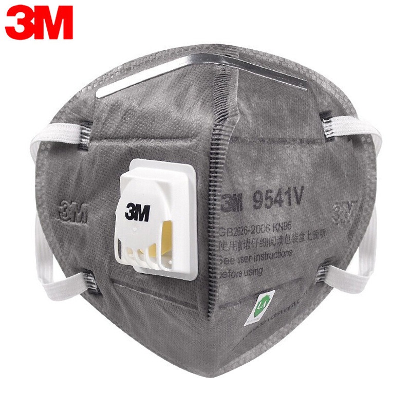 Khẩu trang than hoạt tính 3M 9541V có van thở, kháng khuẩn, chống bụi mịn PM 2.5 Khẩu trang 3M