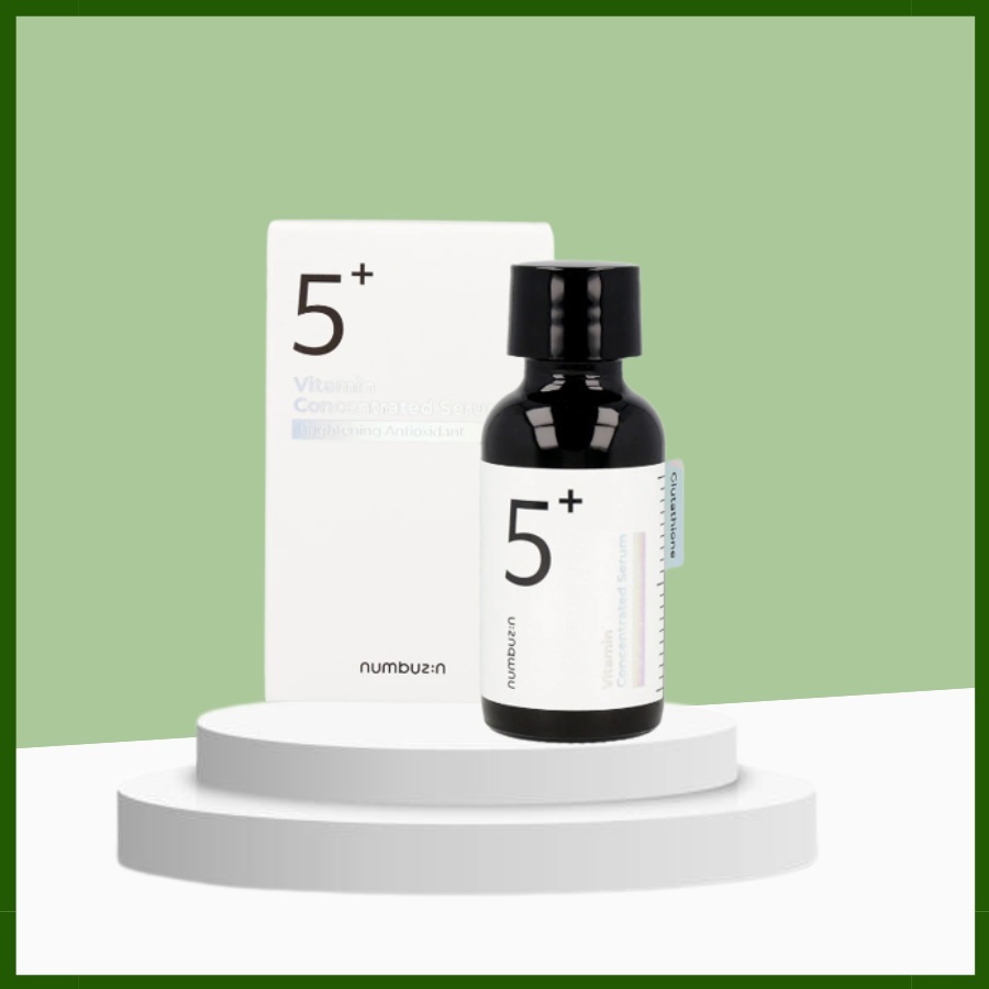 Tinh chất dưỡng trắng mờ thâm mụn Numbuzin No5+ Vitamin Concentrated Serum 30ml Hàn Quốc - Tưins Cos