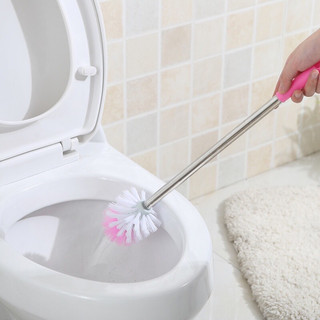 Cây chà rửa bồn cầu,toillet cán Inox