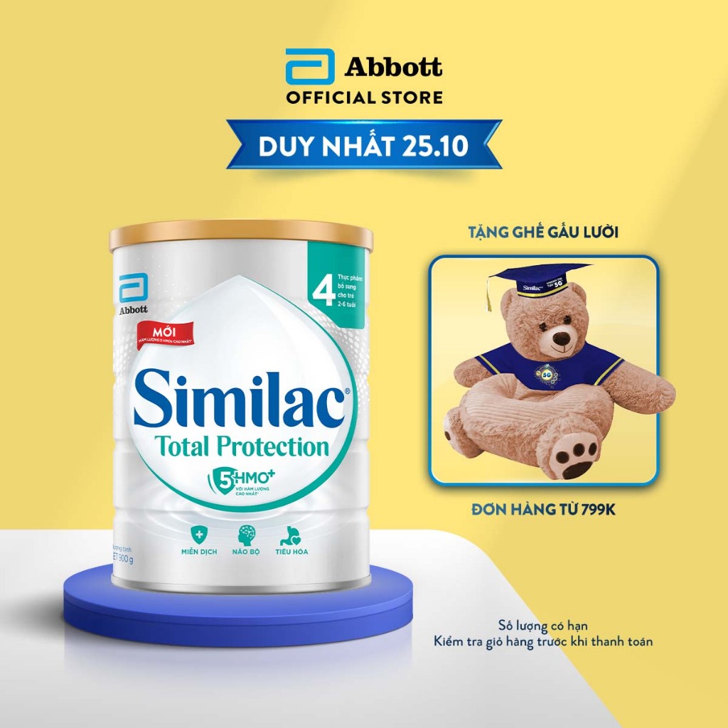 Thực phẩm bổ sung Similac Total Protection 4 900g/lon