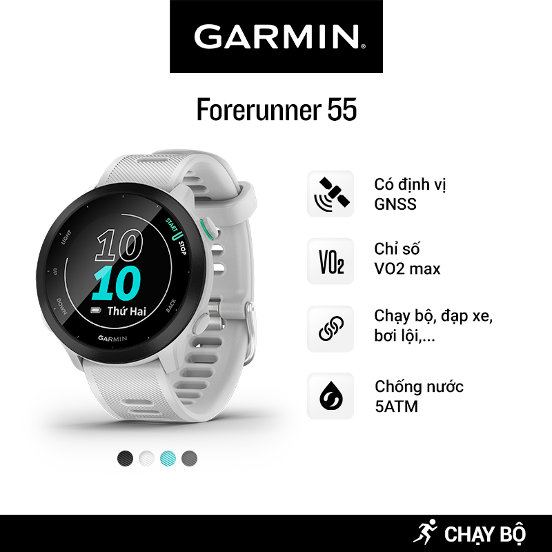 Đồng Hồ Thông Minh Garmin Forerunner 55 GPS  - Hàng Chính Hãng