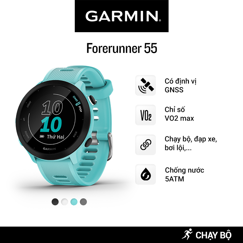 Đồng Hồ Thông Minh Garmin Forerunner 55 GPS  - Hàng Chính Hãng