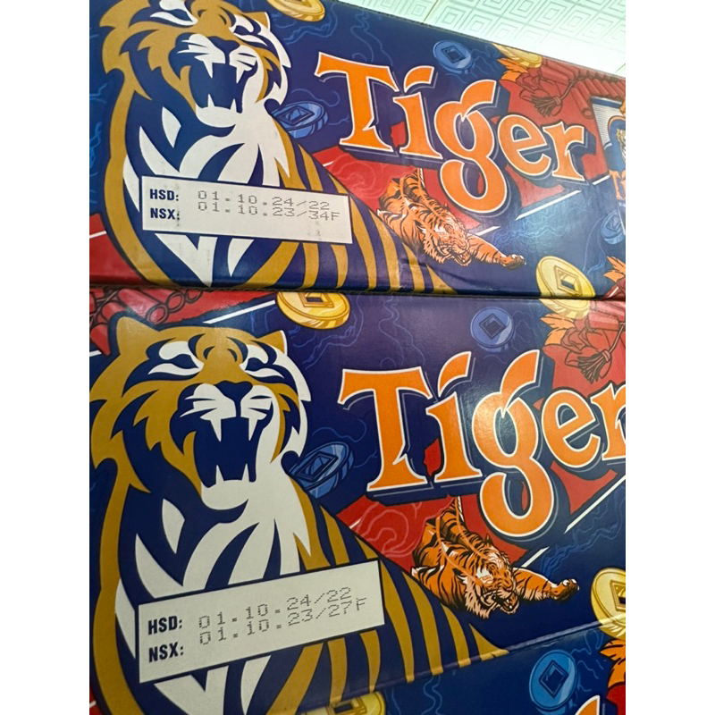 Tiger nâu lon 330ml bao bì Xuân  thiết kế lon cao mới đậm chất