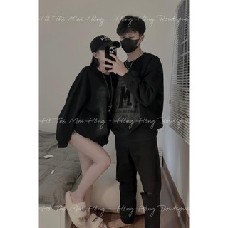 Áo nỉ Sweater nam nữ chữ M