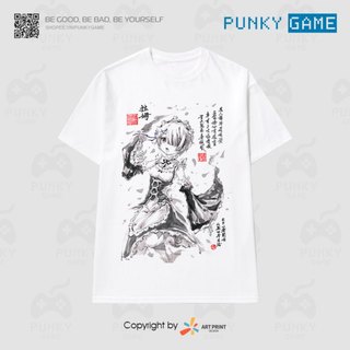 Áo thun Re Zero Rem Ram Black Art ngắn tay