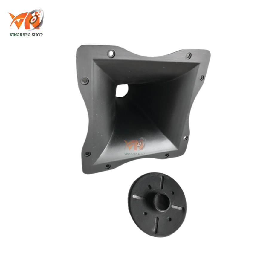 Họng loa treble kèn nhôm cao cấp nguyên bản, KT 23x23 cm, kết hợp loa treble kèn tiếng hay - 2 cái