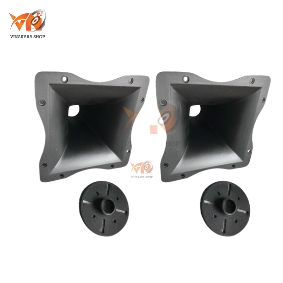 Họng loa treble kèn nhôm cao cấp nguyên bản, KT 23x23 cm, kết hợp loa treble kèn tiếng hay - 2 cái