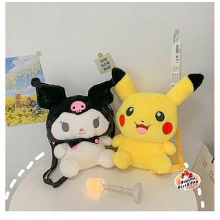 Balo Gấu bông nhồi bông Cinamoroll, Thỏ hồng Melody, Pikachu, Kuromi Size Lớn siêu đáng yêu