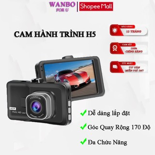 Camera Hành Trình Ô Tô H5 CorisuTiện Dụng, Đa Chức Năng Góc Quay Rộng 170 Độ Màn Hình Cỡ 3.0" Full Hd 1080P