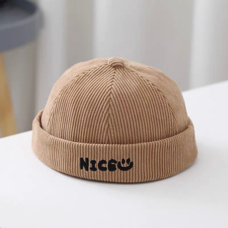 Mũ beanie tròn không vành phong cách CA, Nice cho bé 2-4 tuổi