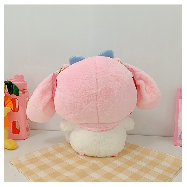 Balo Gấu bông nhồi bông Cinamoroll, Thỏ hồng Melody, Pikachu, Kuromi Size Lớn siêu đáng yêu