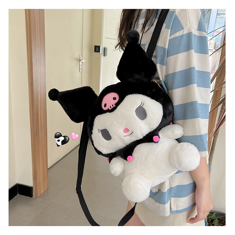 Balo Gấu bông nhồi bông Cinamoroll, Thỏ hồng Melody, Pikachu, Kuromi Size Lớn siêu đáng yêu