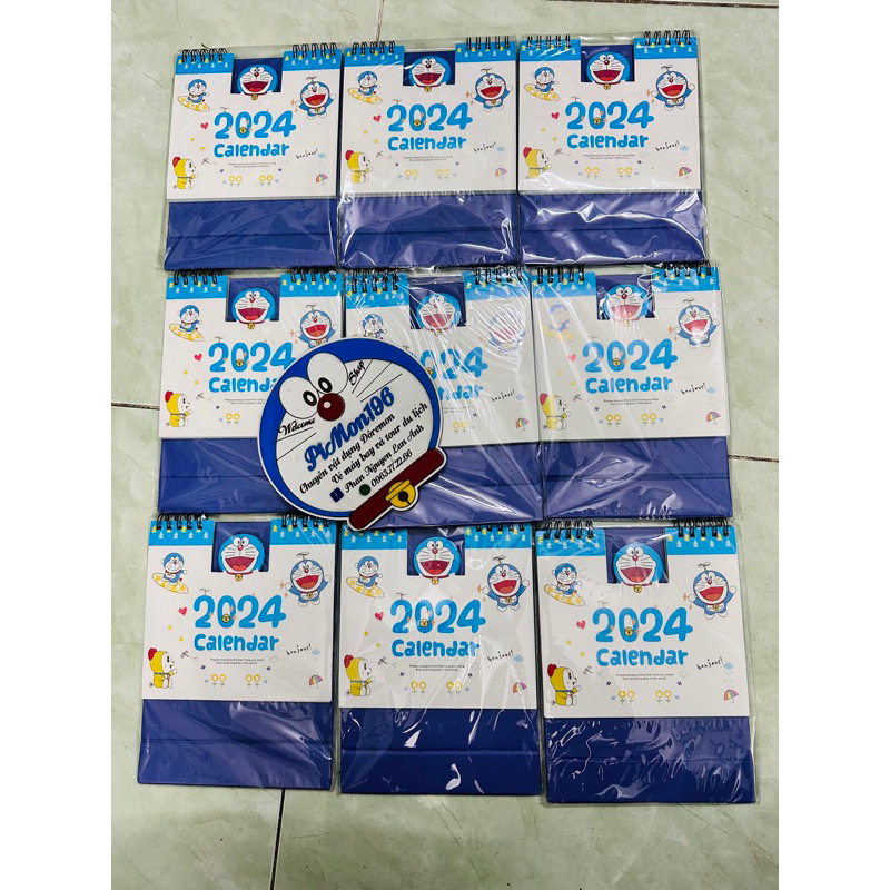 Lịch 2024 Doreamon Doraemon Kèm Note Ghi Chú
