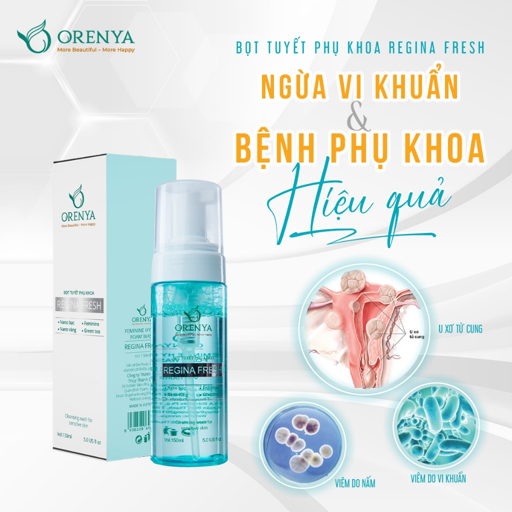 Nước rửa phụ khoa 150ml / Dung dịch vệ sinh phụ nữ Orenya Làm sạch dịu nhẹ, chăm sóc vùng kín - ORENYA TPHCM