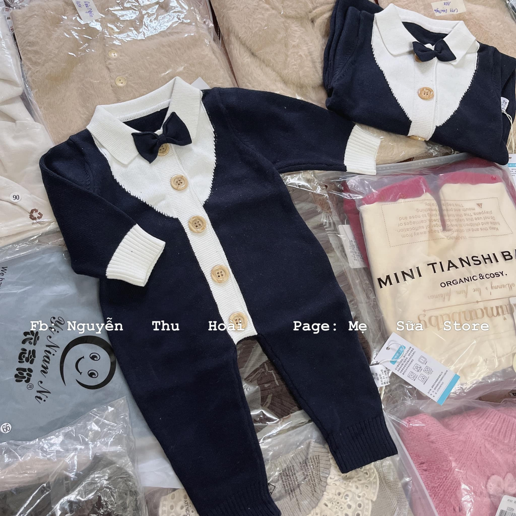 Body  Len Công Tử Cho Bé  Trai,Body  Len QC cho bé