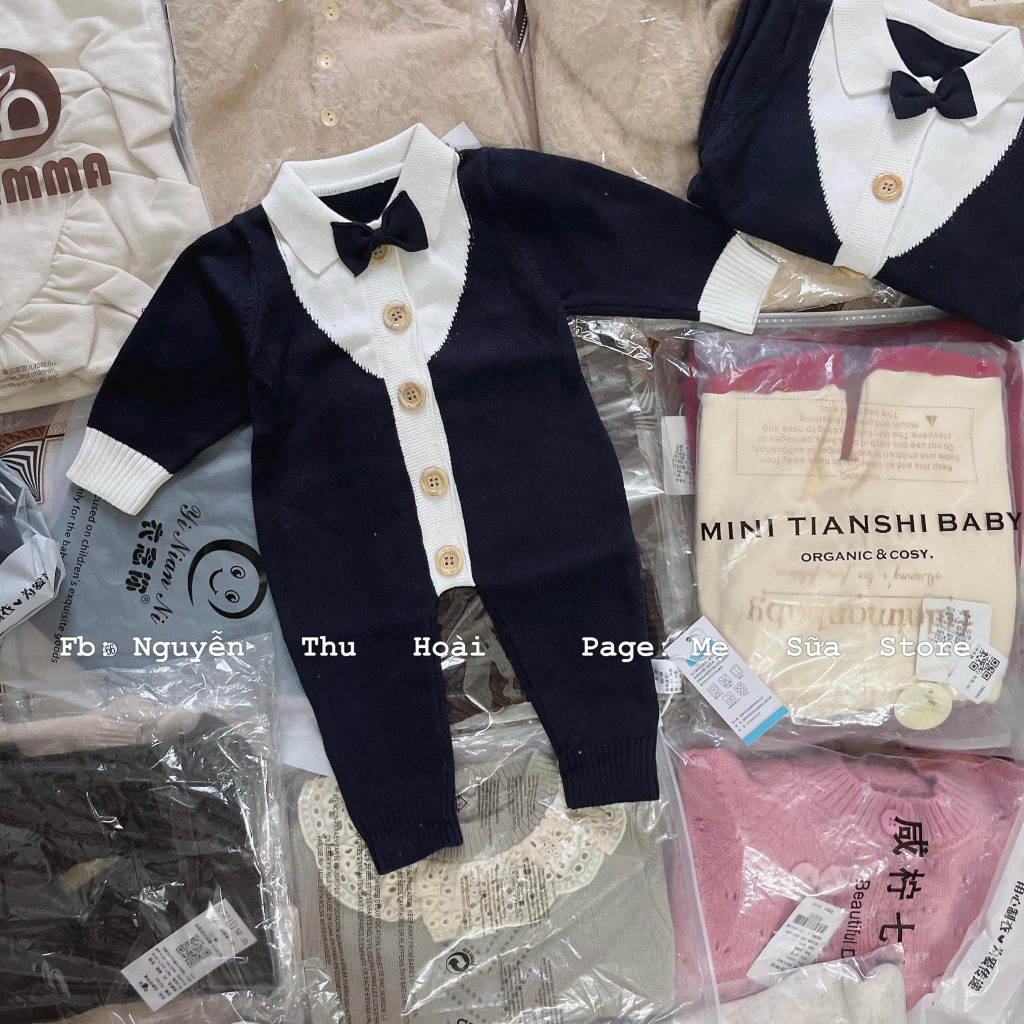 Body  Len Công Tử Cho Bé  Trai,Body  Len QC cho bé