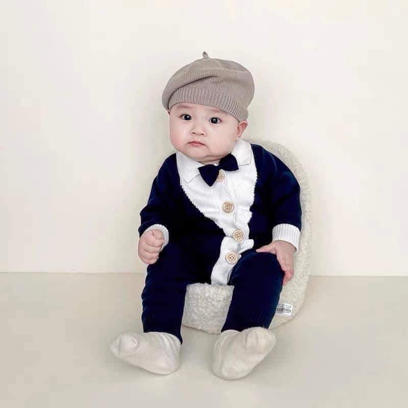 Body  Len Công Tử Cho Bé  Trai,Body  Len QC cho bé