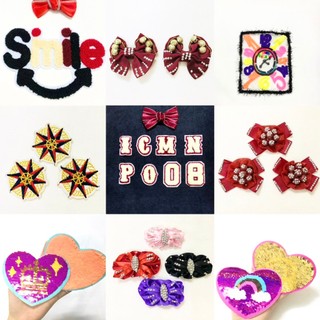 [Phụ liệu may giá rẻ] Set 5 hình Patch, Sticker dán,ủi,may lên quần áo họa tiết dễ thương