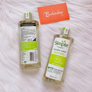 Tẩy Trang Simple dành cho da nhạy cảm 200ML