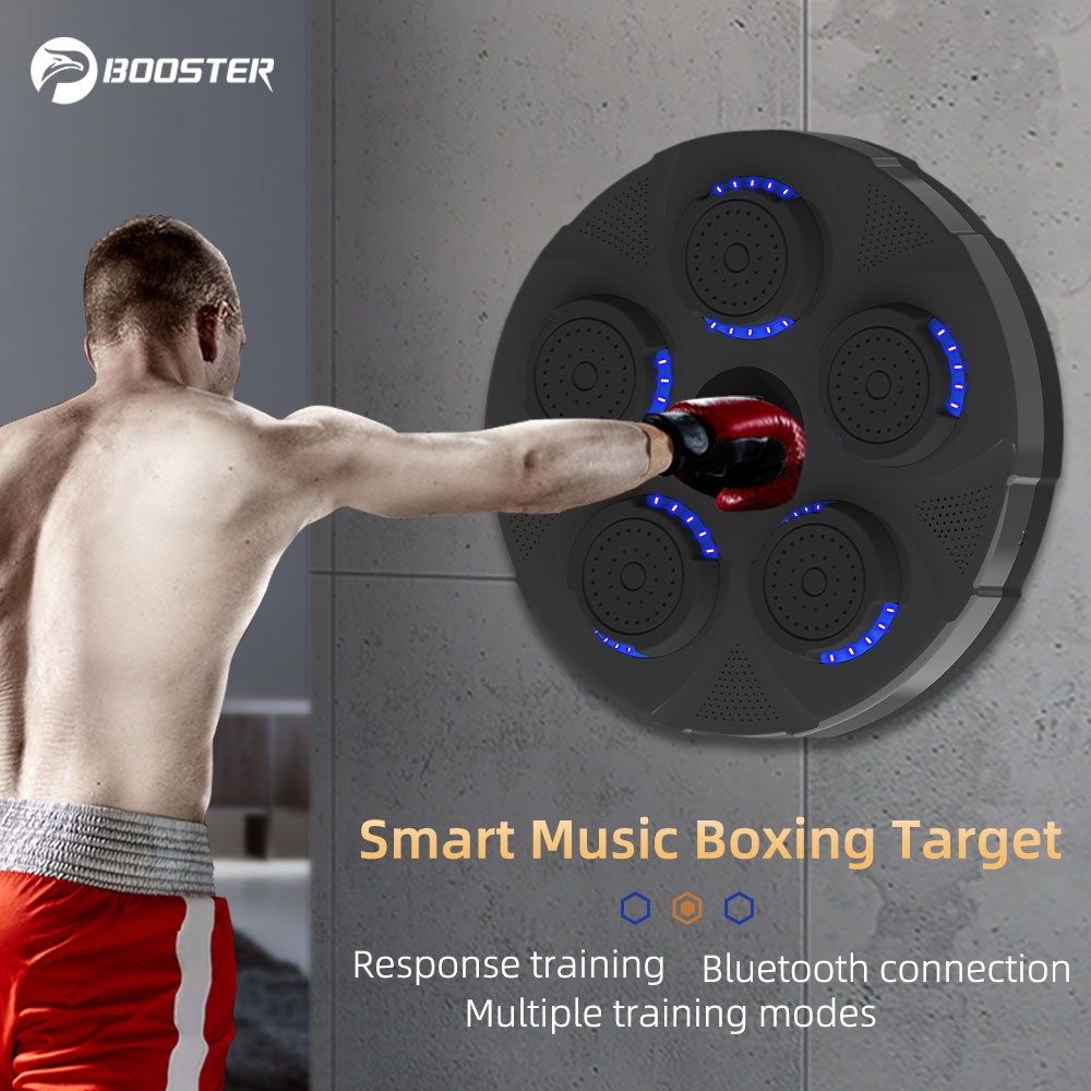 Máy đấm bốc âm nhạc thông minh thế hệ mới bluetooth Không đục lỗ boxing music Thiết bị tập thể dục tại nhà