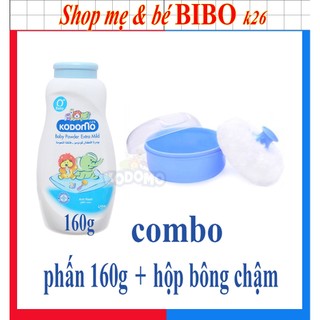 HỘP ĐỰNG PHẤN / BÔNG DẶM PHẤN KÈM PHẤN RÔM JOHNSON 180G