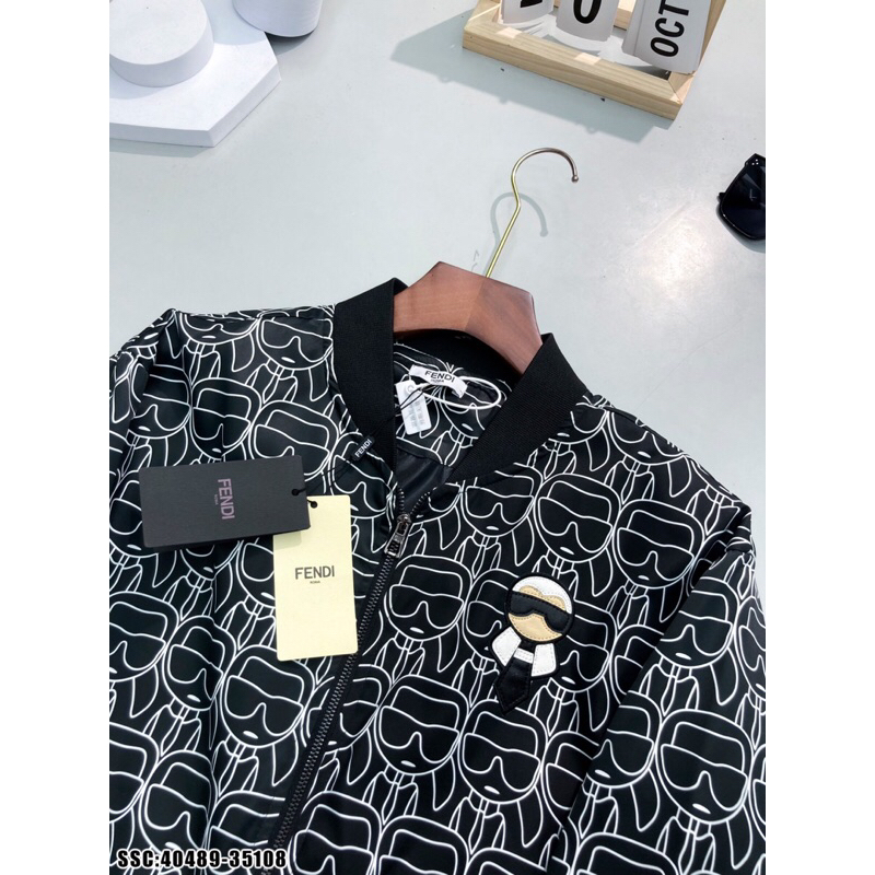 Áo khoác thu đông nam nữ Fen.di đẹp mê li. ảnh thật_40489