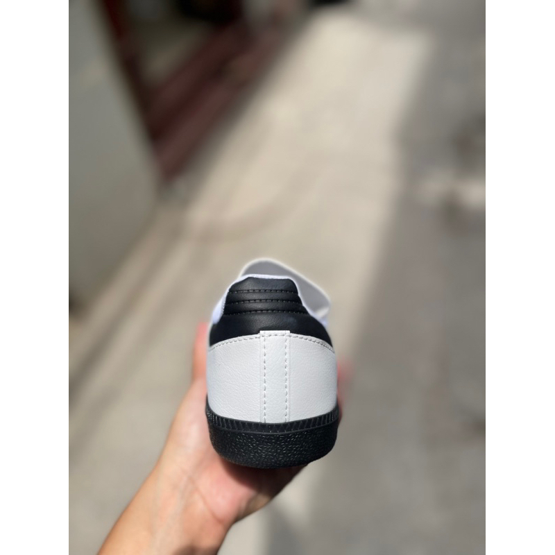 Giày samba trắng- đế đen phiên bản cao cấp