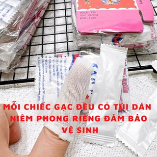 Rơ lưỡi Đông Pha ,gạc tưa lưỡi,lau răng miệng,vệ sinh cho bé - hộp 5 chiếc