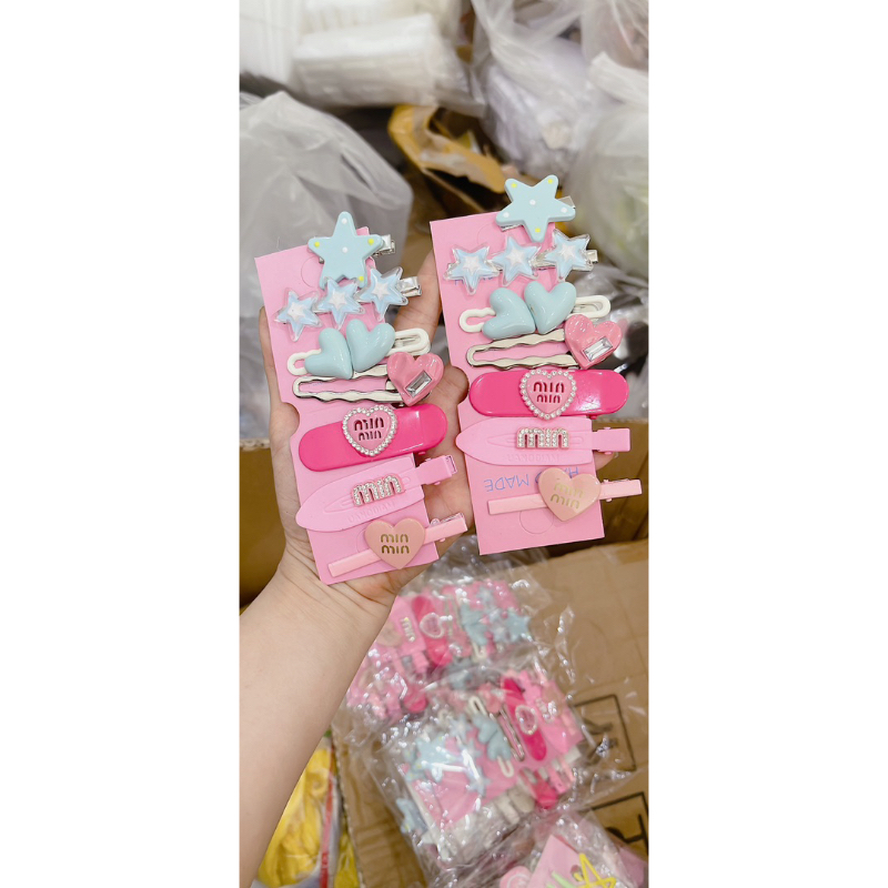 Sỉ 5 Sét kẹp mẫu mới