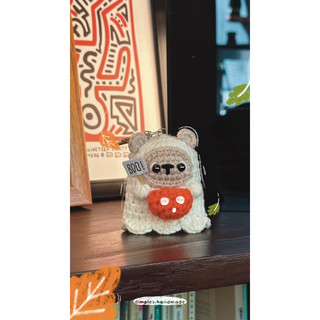 Móc Khoá Con Ma Halloween Ghost Bằng Len Handmade