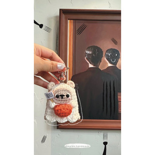 Móc Khoá Con Ma Halloween Ghost Bằng Len Handmade