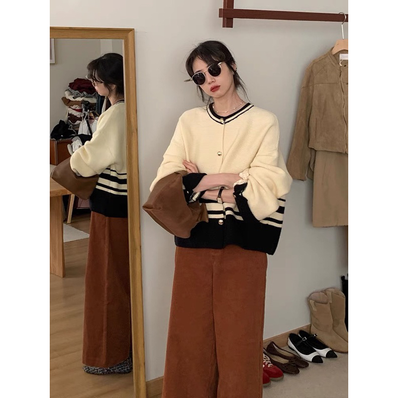 Áo len cardigan ép chất đẹp Qc cao cấp