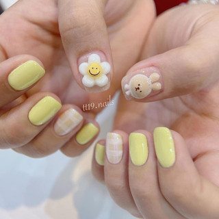 charm thú bột nổi làm nail