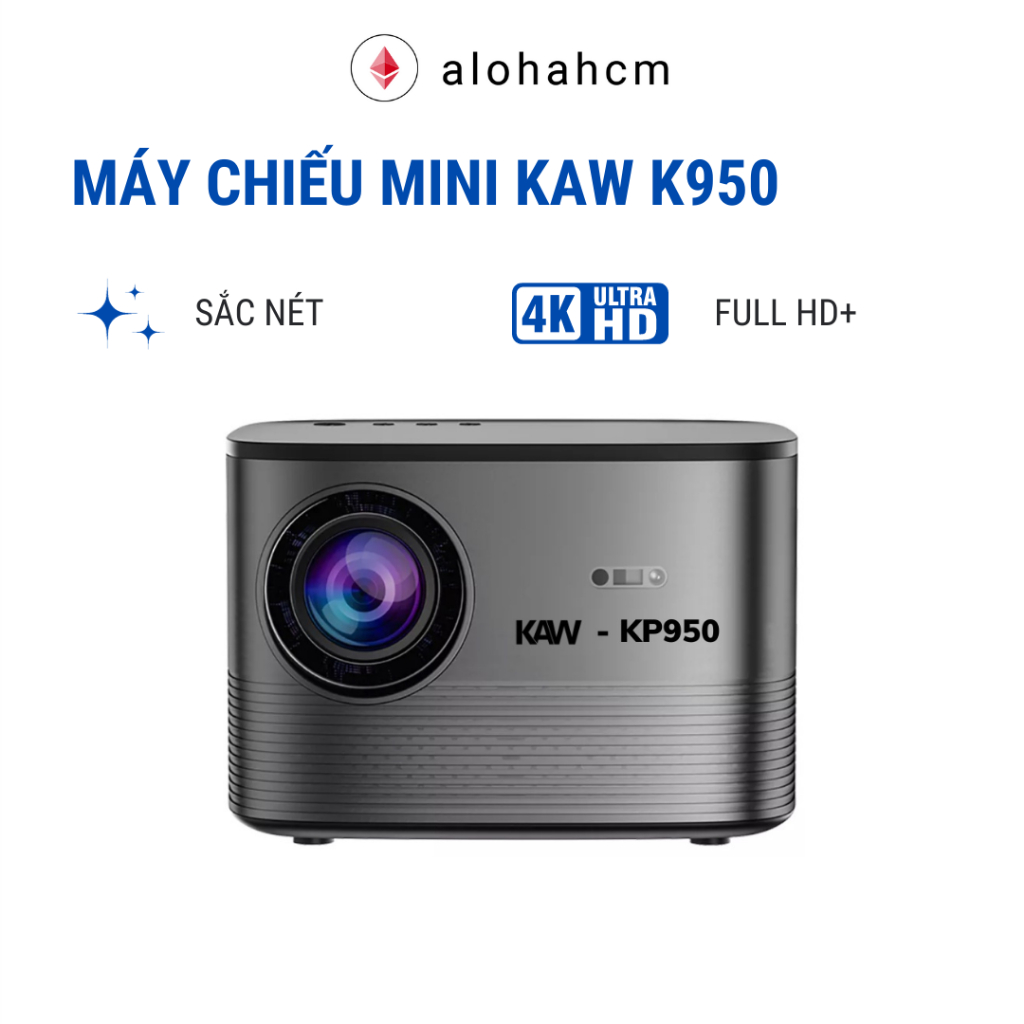 Máy chiếu mini KAW KP950 - Độ Phân Giải 4K, Kết Nối Đa Thiết Bị, Dễ Dàng Sử Dụng - Bảo hành 1 đổi 1