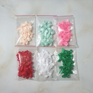Nơ lụa bản rộng 1cm - gói 10 cái