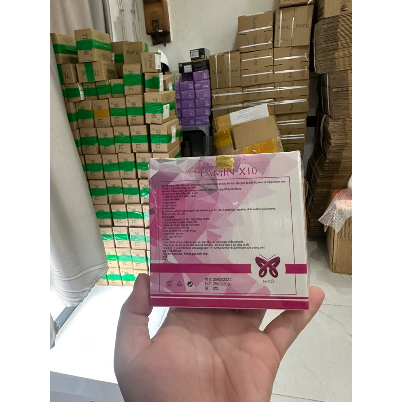 Bộ Kích Trắng X10 Vitamin Làm Trắng Mạnh Gấp 10 Hộp Như Hình