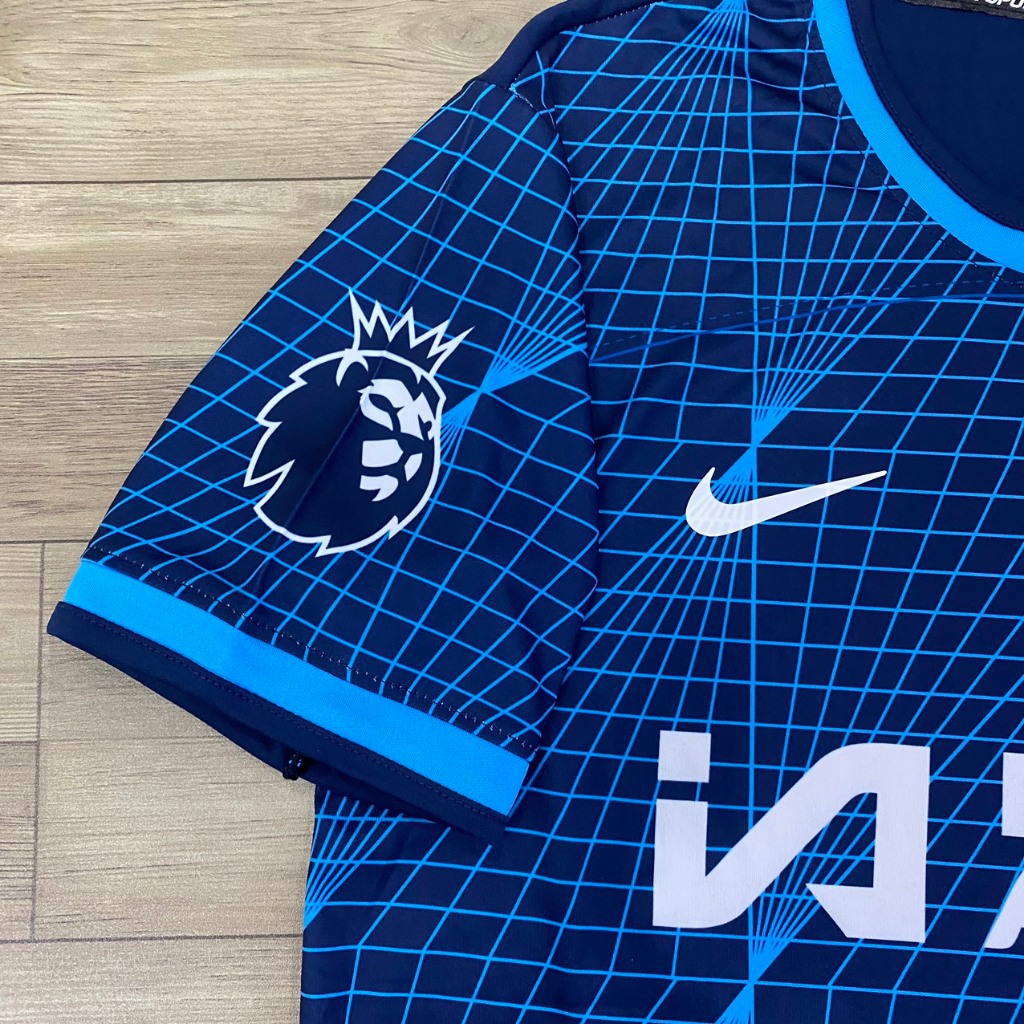 Bộ quần áo bóng đá Chelsea xanh rằn ri sân khách JP2024-FLG