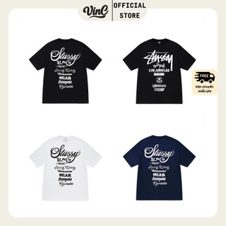 Áo thun stussy tour unisex - có sẵn