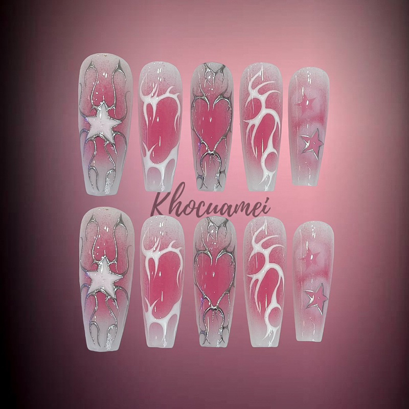 NAILBOX HỒNG TRÁNG GƯƠNG SAO - KHOCUAMEI