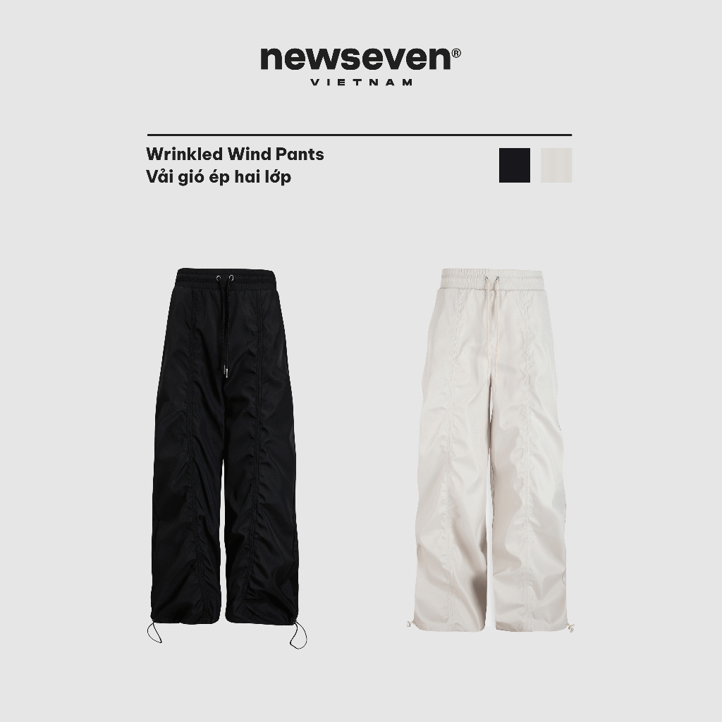 Quần Gió Vải Dù NEWSEVEN Wrinkled Wind Pants QD.259