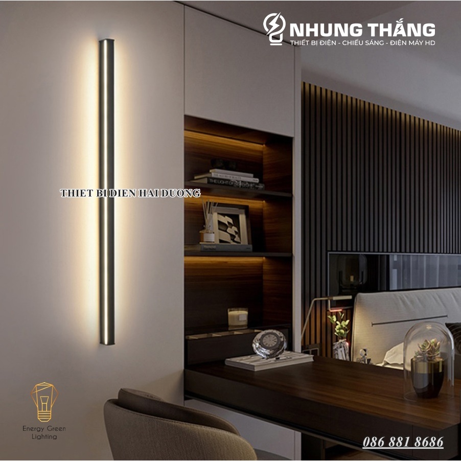 Đèn Hắt Tường Ngoài Trời Decor DT-8833 - Dài 40,60cm - Chống Nước IP65 - Ánh Sáng Vàng - Bảo Hành 1 Năm