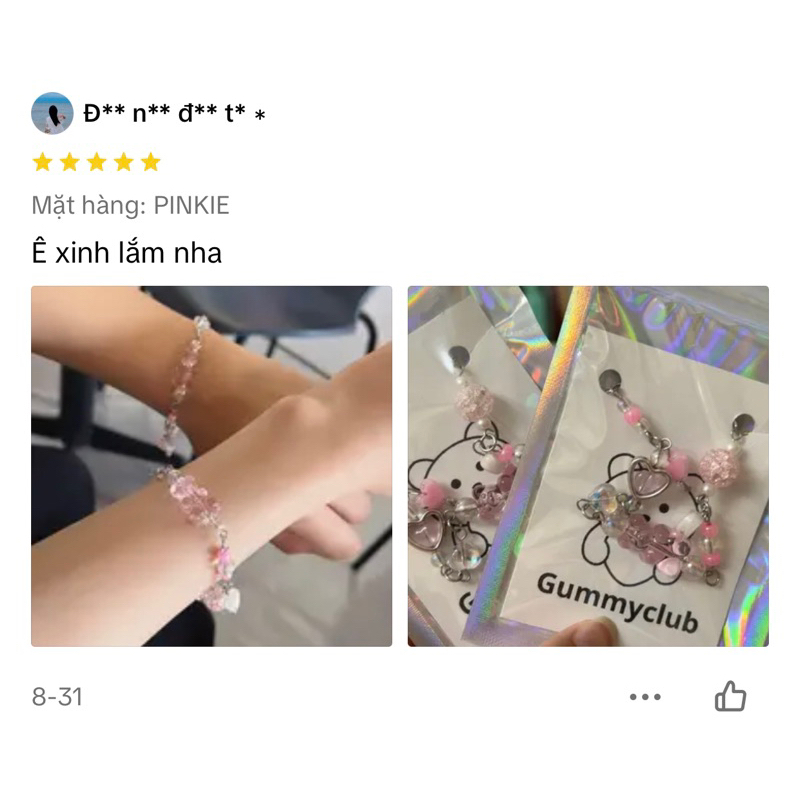 Vòng tay thần tiên đá mắt mèo hồng thép ko gỉ