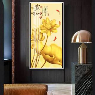 Tranh Hoa Sen Vàng, Tranh Tài Lộc, Tranh Kim Tiền, Tranh Thư Pháp Tranh Tráng Gương Tranh Canvas Trang Trí Decor