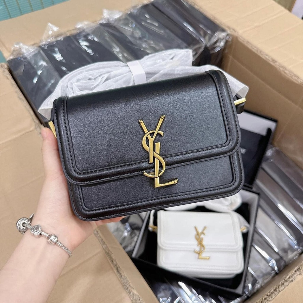 Túi dáng cặp khoá xoay size 19cm chất phom siêu đẹp full bocx