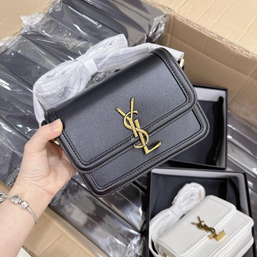 Túi dáng cặp khoá xoay size 19cm chất phom siêu đẹp full bocx