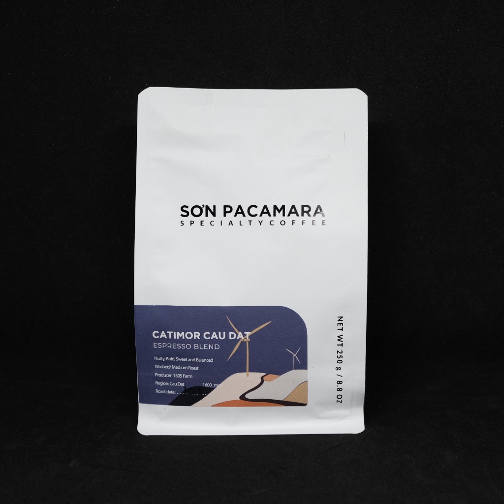 Combo 4 Gói Catimor Cầu Đất 250gr - Specialty Coffee Việt - Phù Hợp Pha Máy / Phin