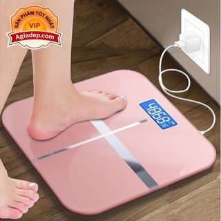 Cân sức khỏe gia đình xịn - Cân điện tử có thể sạc được (Ko cần mua pin) - Bền tốt, độ chính xác cao