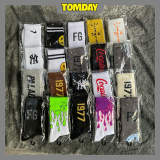 [Tomday] Tất Cổ Cao Vớ Sneaker Bắp Chân Sợi Bông Cao Cấp