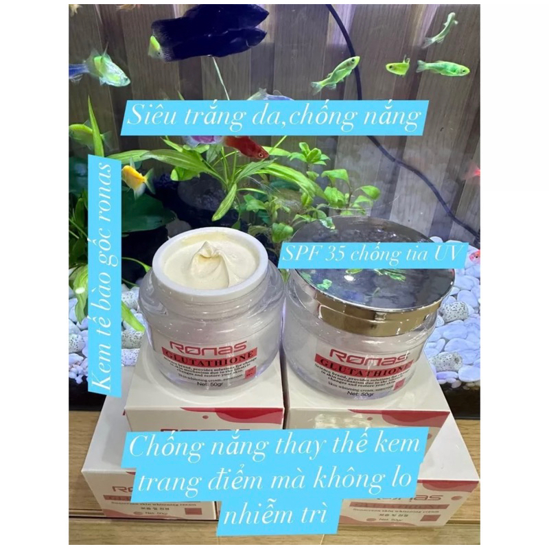 kem trắng da, tế bào gốc RONAS