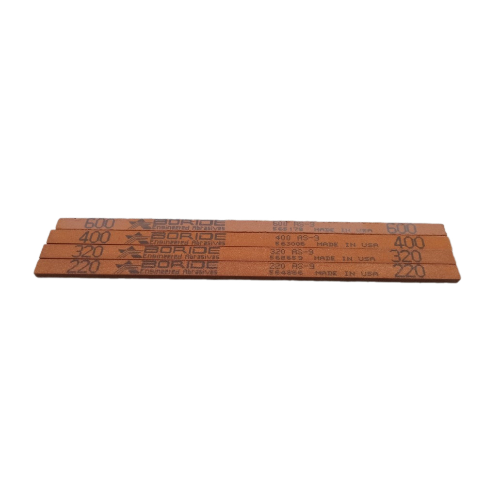 Combo 4pcs Đá đánh bóng Boride AS-9 kích thước 1/8 X 1/4 X 6 (Gồm 4 grit: 220, 320, 400, 600)